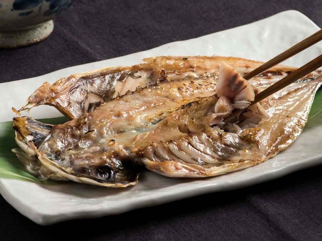ご朝食一例　明治22年創業　老舗小木曽商店ひもの